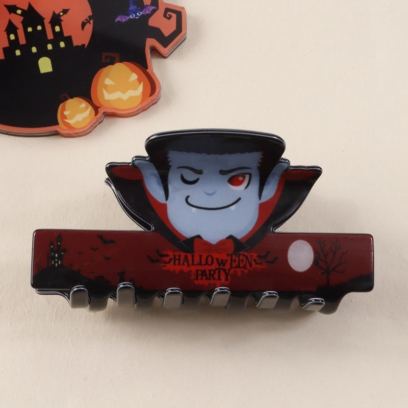 Halloween Funny Women’s Pumpkin Cat Skull PVC Hair Claws