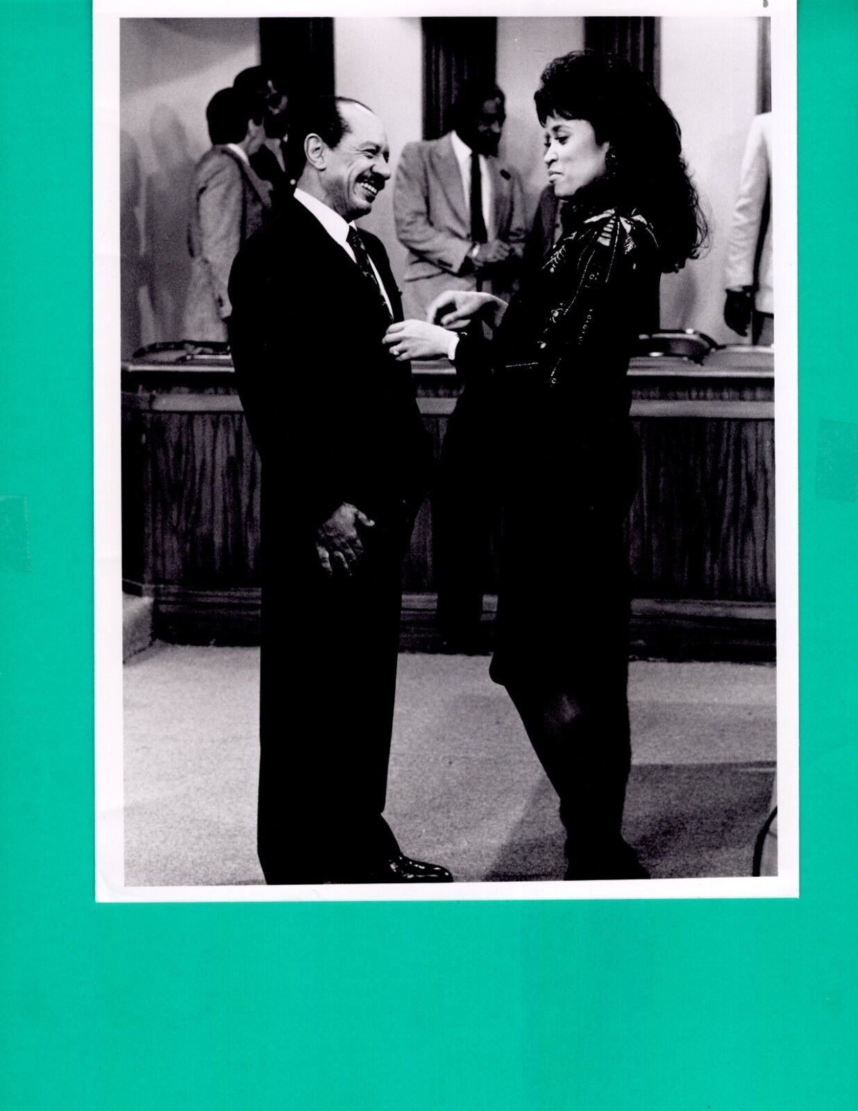 AMEN 1988 Sherman Hemsley Jackee News Press Promo Photo Poster painting 7x9 NBC