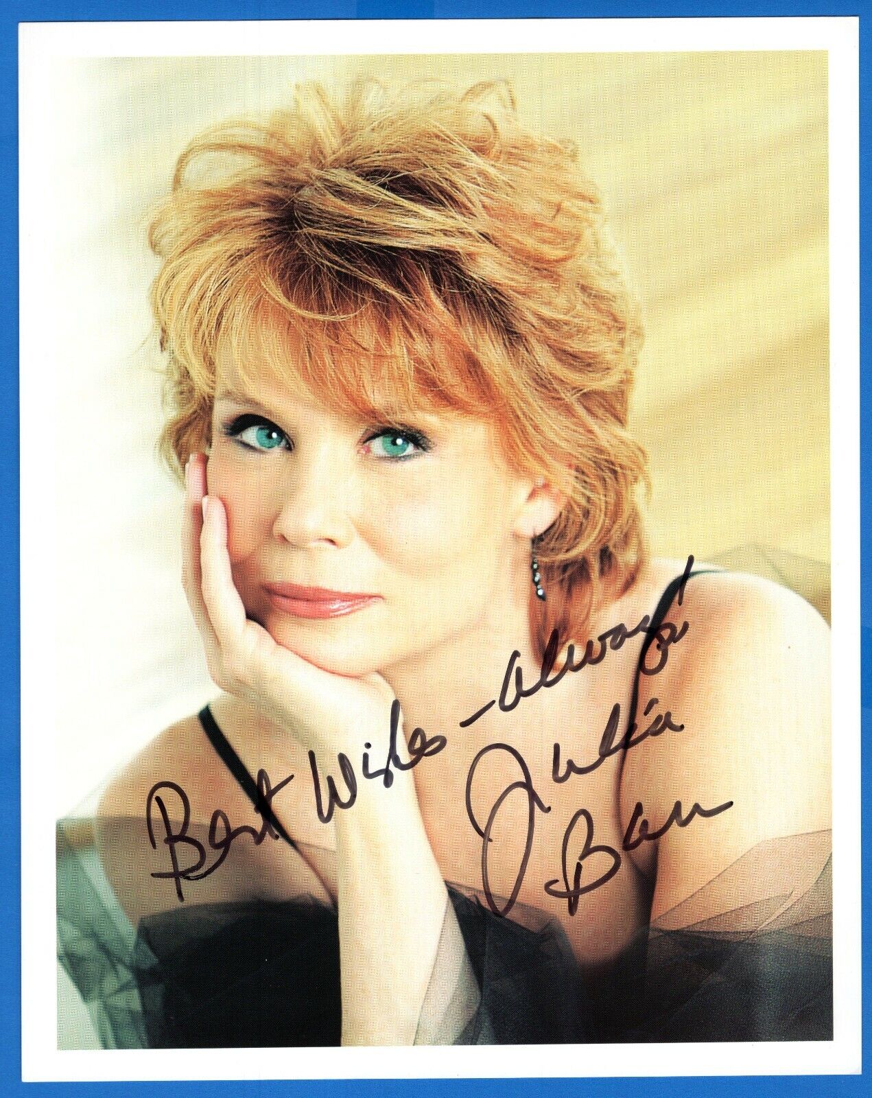 Julia Barr Actress Hand Signed Autograph 8x10 Photo Poster painting