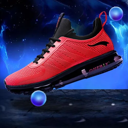 ONEMIX Men Air Running Shoes Unique Tongue Design Breathable Cushion Sport Shoes Big Size 47 Outdoor Sneakers Women Tennis Shoes