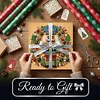 (25x25cm)DIY Pearl Painting Xmas Framed Handmade Pearl Material Art Kit Living Room Decor