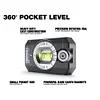360&deg; High Precision Pocket Level Small Aluminum Alloy Anti-Fall Magnetic Measurement Level