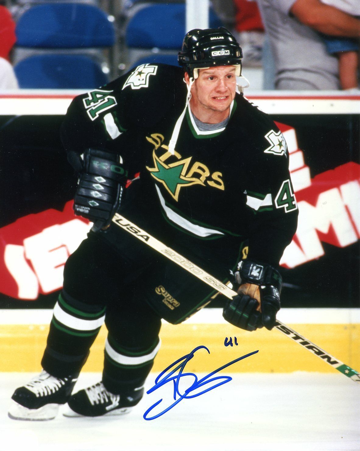 Brent Gilchrist 8x10 color Photo Poster painting Dallas Starls#S156