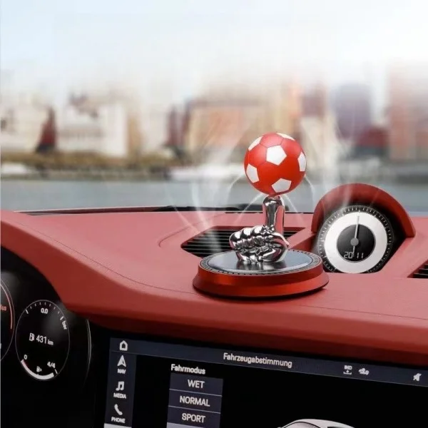 Solar Powered Rotating Football Car Aromatherapy