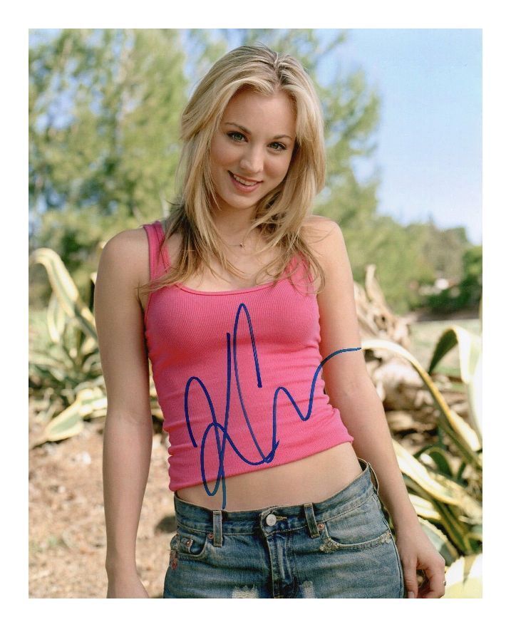 KALEY CUOCO AUTOGRAPHED SIGNED A4 PP POSTER Photo Poster painting PRINT 5