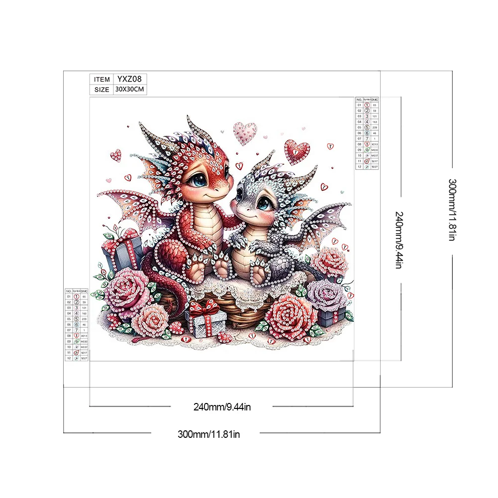 Diamond Painting - Partial Special Shaped Drill - Love Unicorn(Canvas|30*30cm)