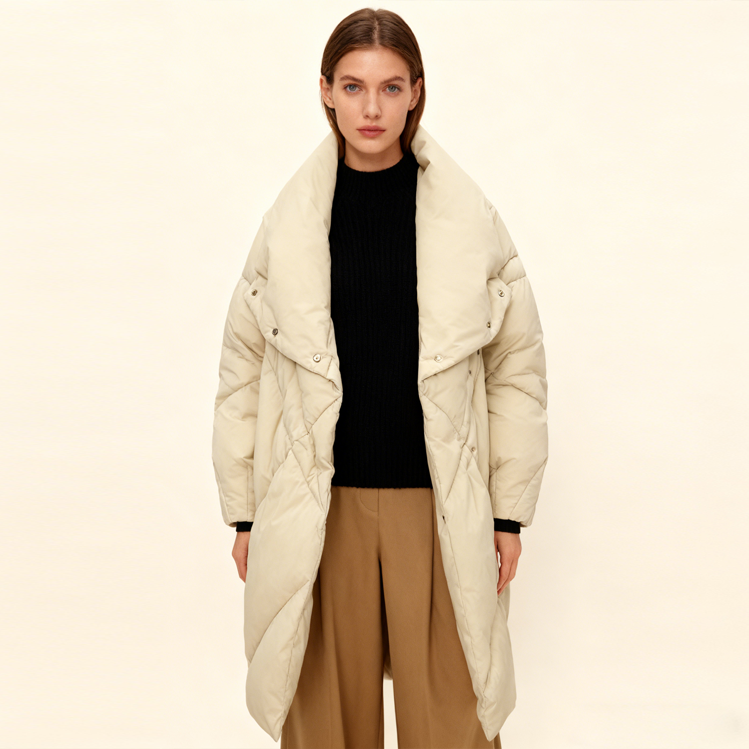 Women's Down Jacket Loose Thickened REAL SILK LIFE