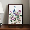Diamond Painting-DIY Sparkling Special Shaped Pearl Drill Peacocks and Peonies(30x40cm)