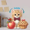 uk.everydayedeals DIY Diamond Painting Acrylic Bobble Head Decoration - Cat Foods