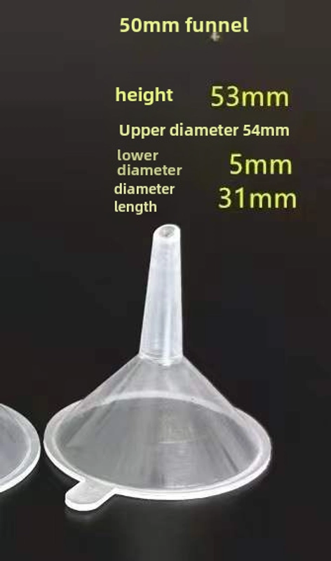 Plastic Separatory Funnel Pp Small Funnel Mini Toner Cosmetic Packaging Tool Blood Bag Canning Device Manufacturers