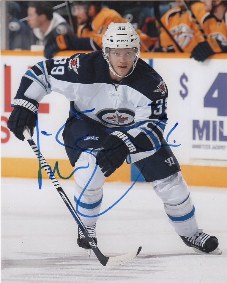 Winnipeg Jets Tobias Enstrom Signed Autographed 8x10 Photo Poster painting COA