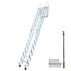 [US Local Warehouse] Ceiling Mount Attic Ladder Hidden Retractable Loft Ladder W/Pull Rod (Blue)