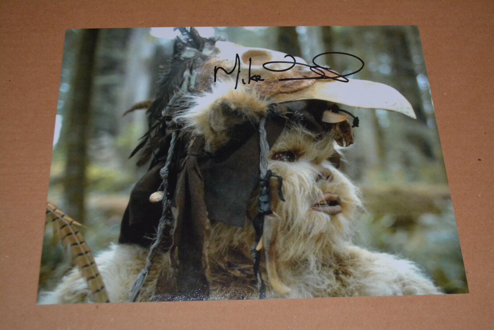 MIKE EDMONDS signed autograph 8x10 (20x25 cm) In Person STAR WARS Logray Ewok