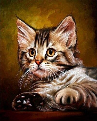 

Cute Kitten – Paint By Numbers - 40*50CM, 501 Original