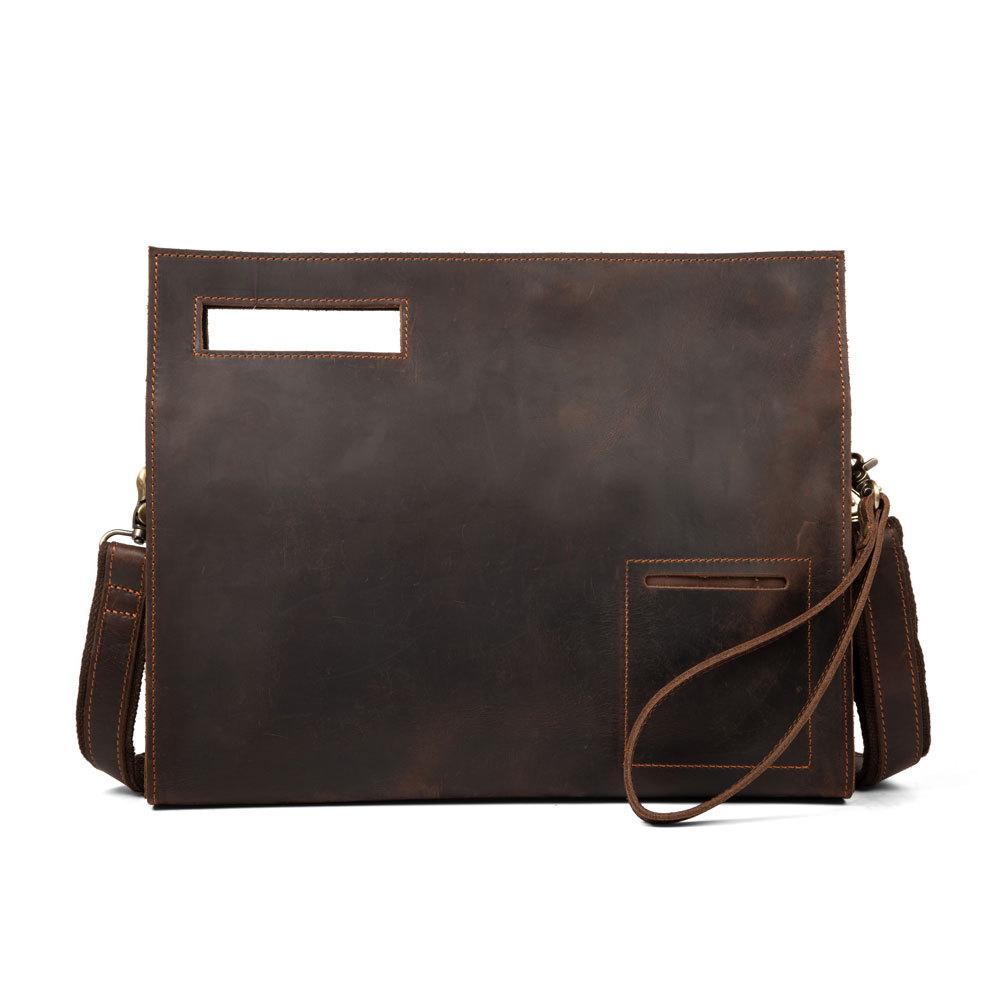 Men's Leather Should Bag A4 Size Briefcase