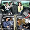 Car Seat Belt Adjuster, 4 Pack Premium Leather Seatbelt Clip for Vehicle Automobile Comfort Universal Shoulder Neck Strap Positioner for Adults 