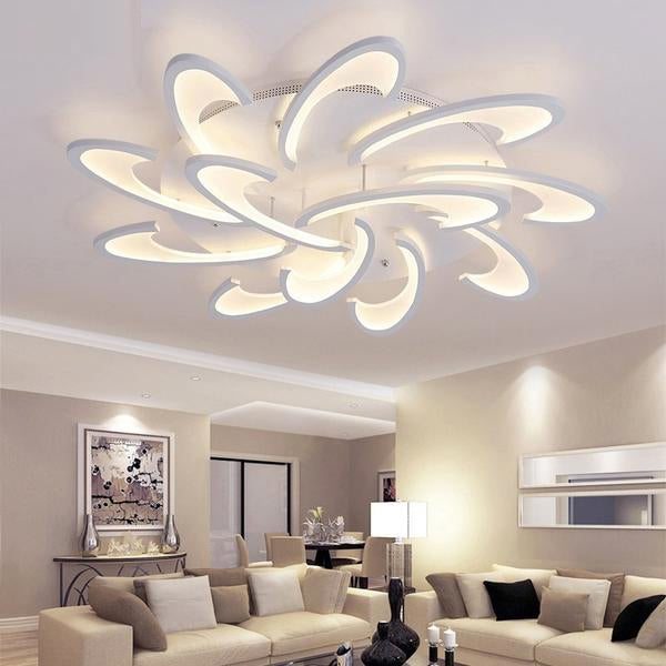 Remote Control LED Ceiling Lights with Ultra-thin Acrylic Flush Mount Lamp