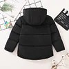 Kid Boy Cotton Zipper Hooded Reversible Pocket Coat