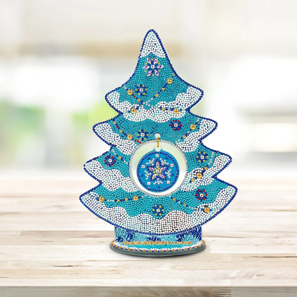 DIY Diamond Painting Christmas Tree Crystal Art Ornaments(Single Side)