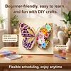Pre-Framed 3D Rhinestones Butterfly With Artificial Flower Diamond Painting DIY Craft Kit 