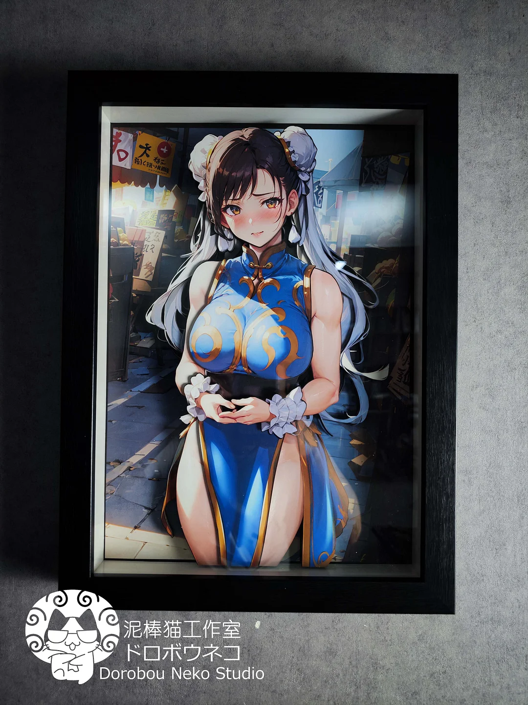 DSMG-014 Chun-Li 3D Decoration Painting - Street Fighter - Dorobou Neko  Studio [In Stock]