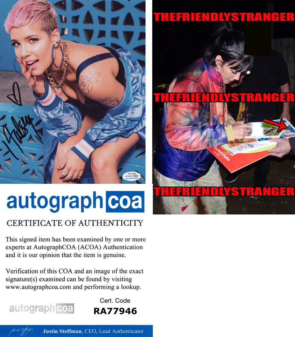 HALSEY signed Autographed 8X10 Photo Poster painting a EXACT PROOF - SEXY Ashley Frangipane ACOA