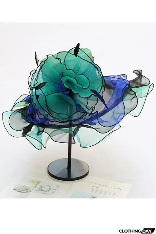Organza Layer Flower Hat