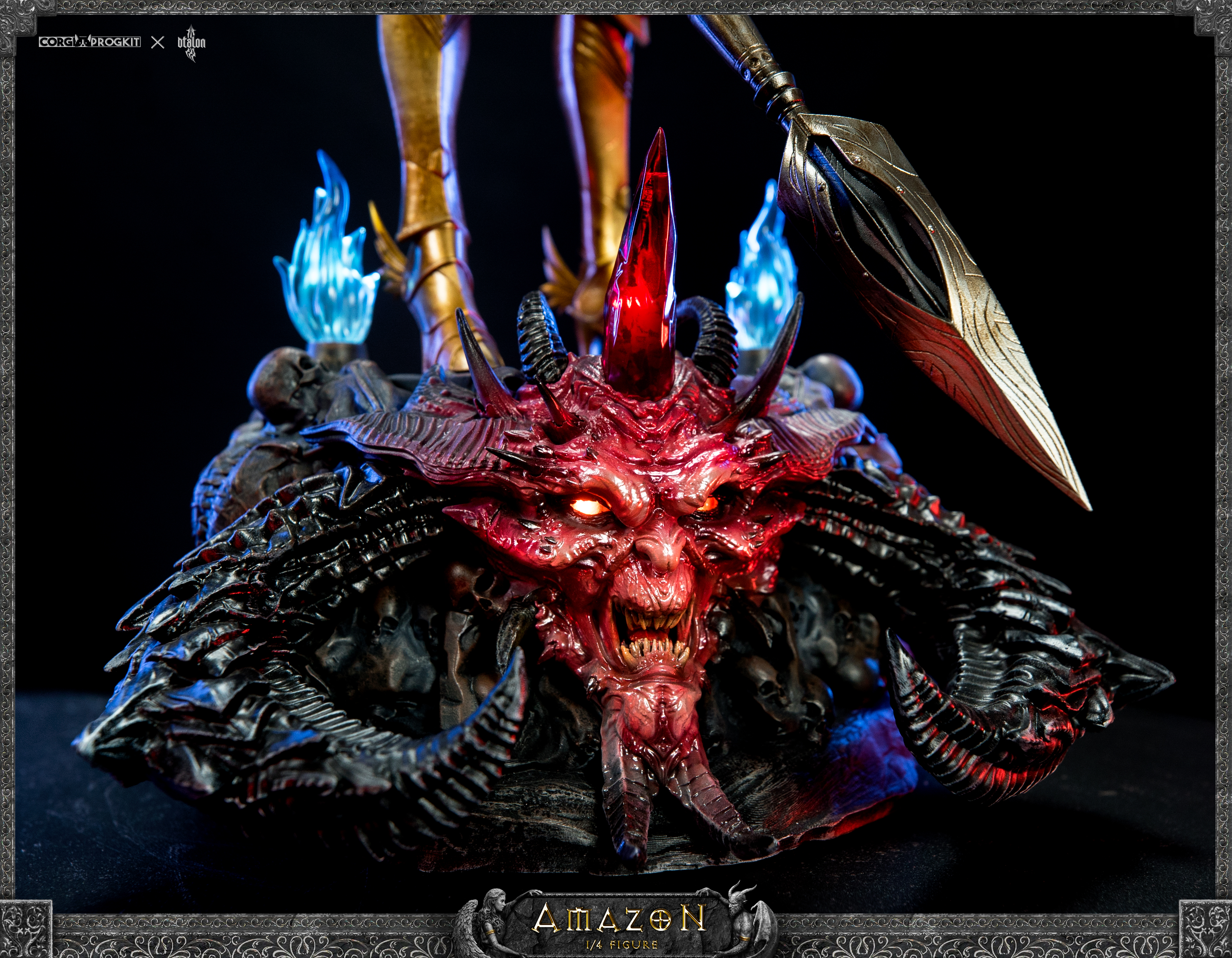ゲームキャラクター Dtalon studio Diablo2 AMAZON statue Diablo Amazon Warrior 1/4 Collection Statue Statue - Corgi