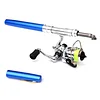 Outdoor Portable Mini Telescopic Pen Shape Fishing Rod with Metal Spinning Wheel
