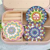 3pcs DIY Datura Diamond Painting Makeup Mirror Portable Kits