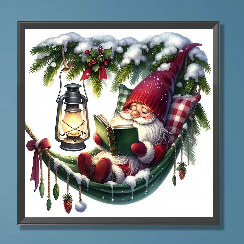 Diamond Painting - Full Round Drill - Christmas Gnome(Canvas|30*30cm)