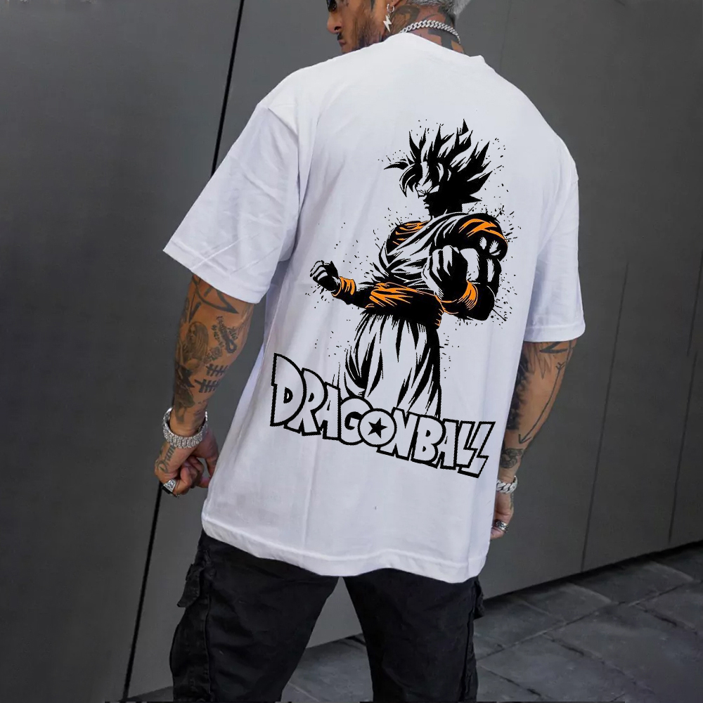 Unisex Oversized Anime Print T-Shirt