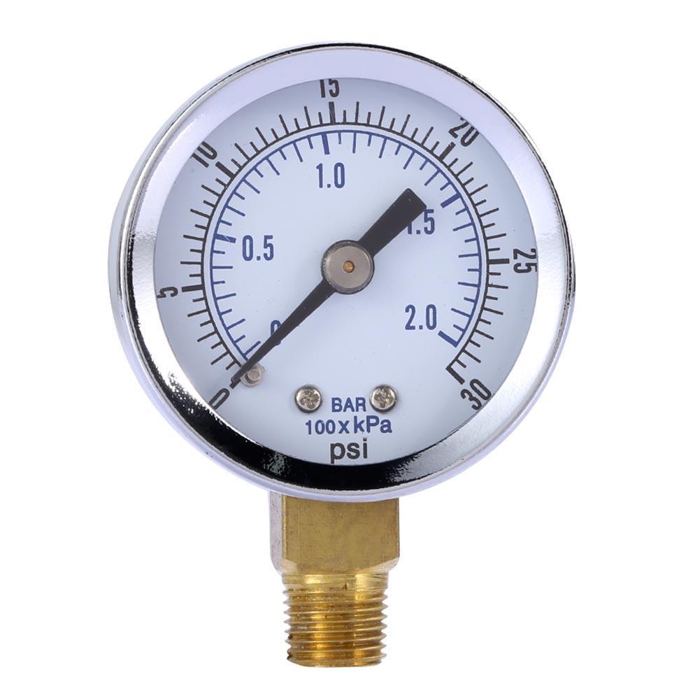 

1/8inch NPT Air Compressor / Hydraulic Pressure Gauge 0-30 PSI Side Mount 1.5inch, 501 Original