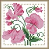 Partial Cross Stitch Kit April 14CT Counted DIY Needlework Decor (H426)(Brand)