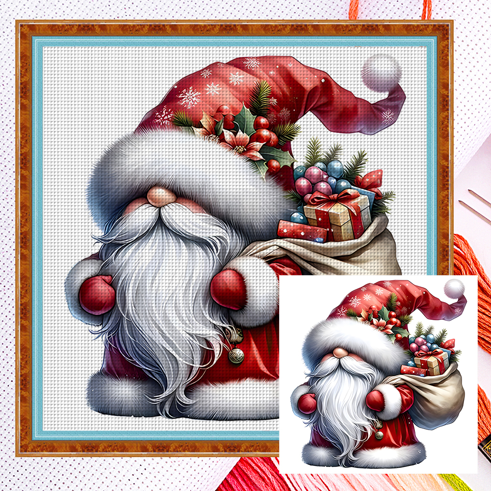 Christmas Tree Spirit Full 11CT Counted Canvas(40*40cm) Cross Stitch