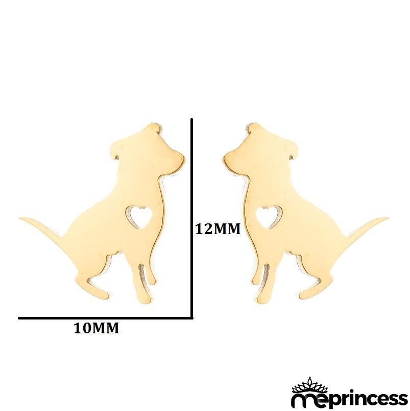 Women Fashion Hollow Eagle Owl Snake Dolphin Bee Giraffe Elephant Dog Cat Rabbit Fish Bird Penguim Stainless Steel Stud Earrings