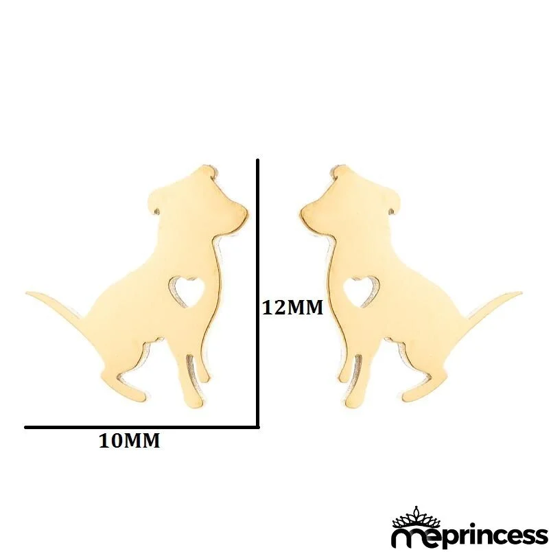 Women Fashion Hollow Eagle Owl Snake Dolphin Bee Giraffe Elephant Dog Cat Rabbit Fish Bird Penguim Stainless Steel Stud Earrings