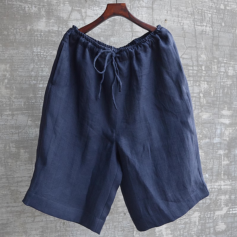 Men's Stylish Cotton And Linen Straight Shorts