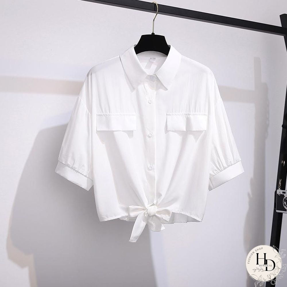 Basic Lace-Up Blouse+Plaid Skirt P10121