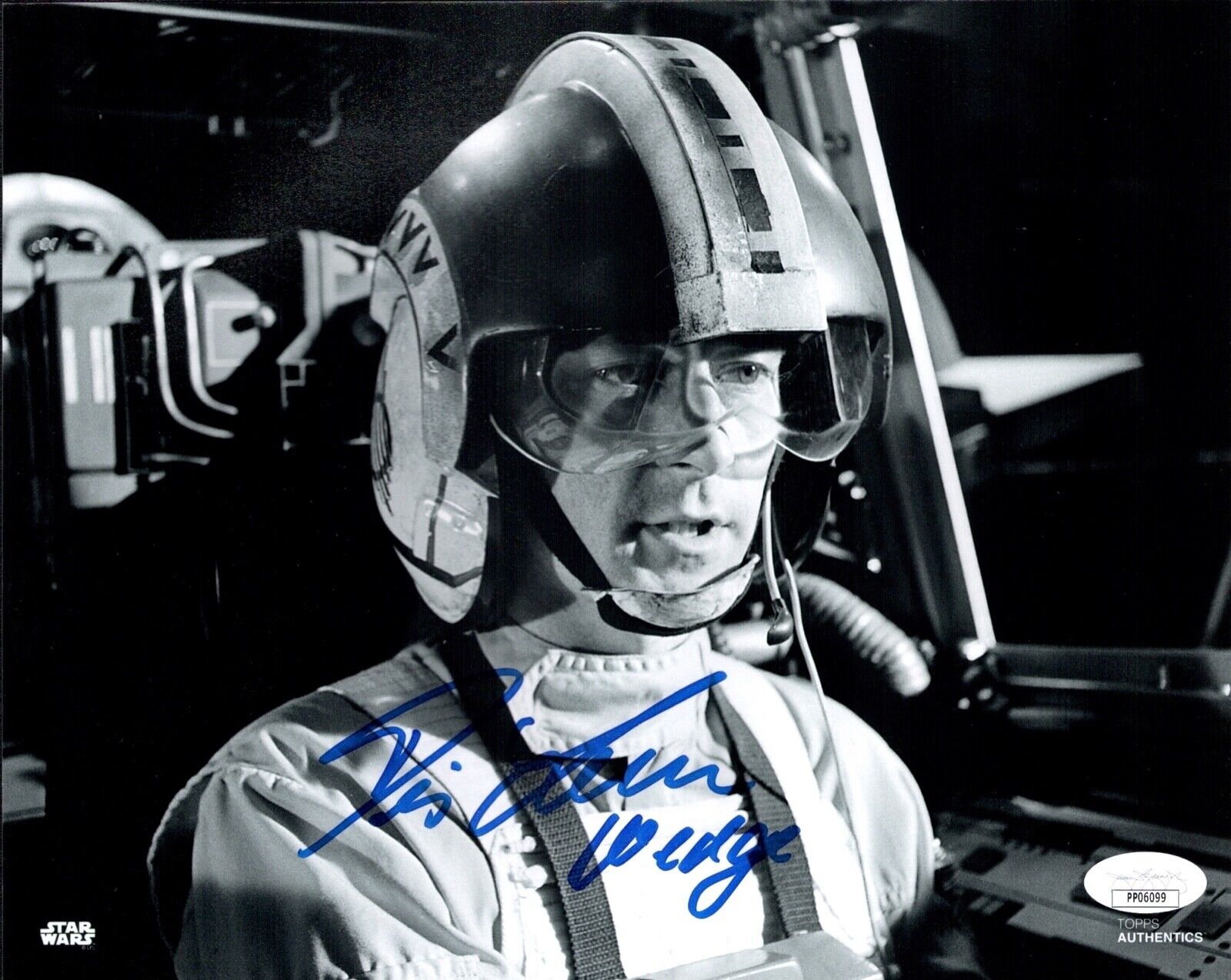 DENIS LAWSON Signed 8x10 Star Wars A NEW HOPE WEDGE ANTILLES Photo Poster painting JSA COA