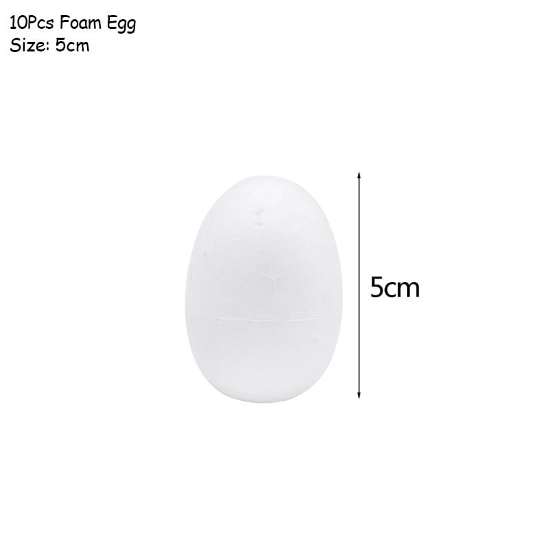 DIY Easter Decoration Eggs Styrofoam Foam Ball Happy Easter Decorations For Home Kids Easter Party Gifts Handmade Ornaments