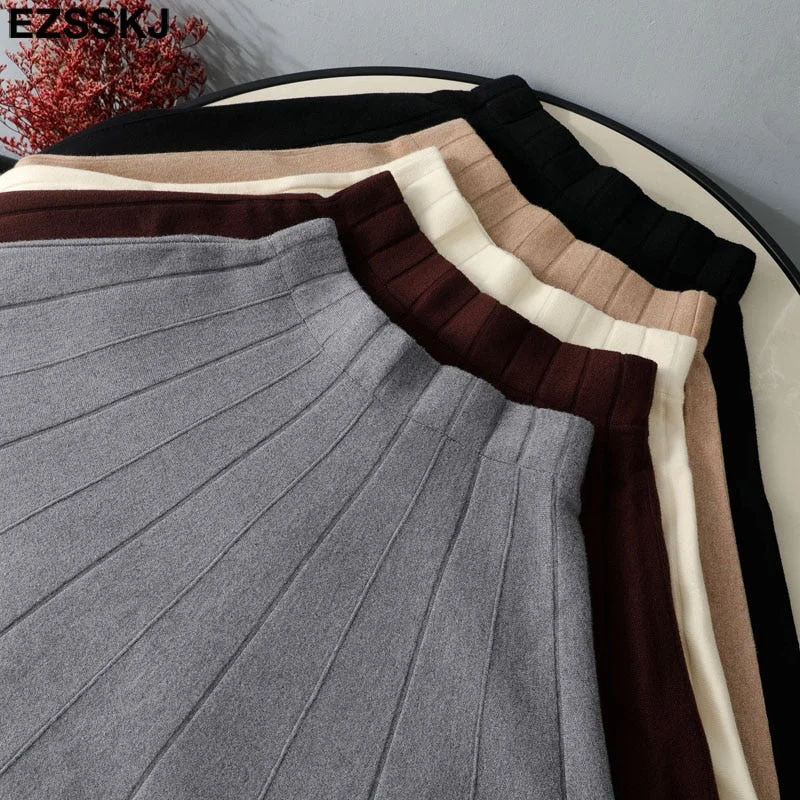 2021 Autumn winter short Sun skirt for women girls mini sweater skirt short skirt a-line skirt new high-waist mini skirts