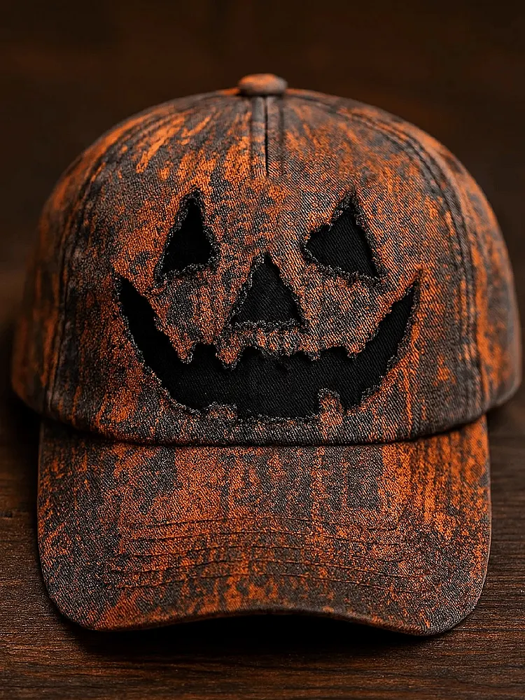 Unisex Fall Pumpkin Devil Hat 