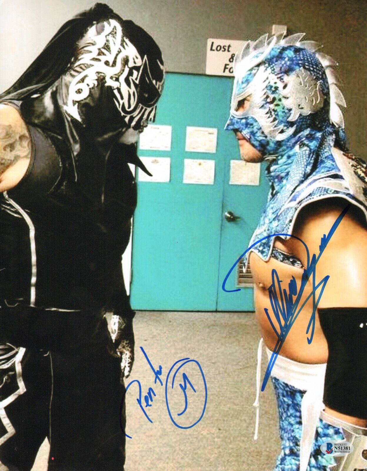 Ultimo Dragon & Pentagon Jr Signed 11x14 Photo Poster painting BAS Beckett COA AEW WWE Autograph