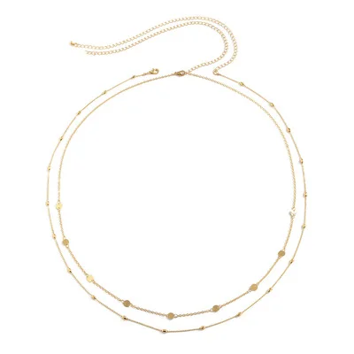 Double Layer Waist Chain for Ladies Body Jewelry