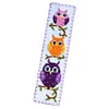 Owl-14CT Counted Cross Stitch Bookmark 18*6cm