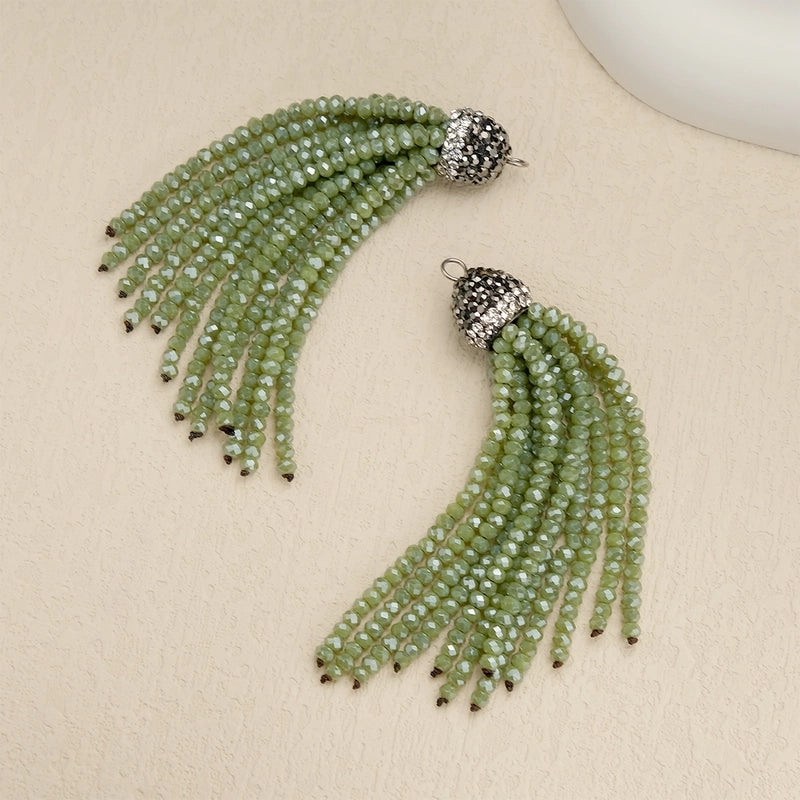 1 Piece Glass Solid Color Pendant