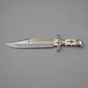Nůž Bowie s pln&yacute;m tangem &ndash; Klasick&yacute; nůž Bowie DK-032 s kožen&yacute;m pouzdrem
