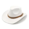 Unisex Western Cowboy Outdoor Wool Suede Hat by Inlyline