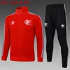 2025/2026 Flamengo Long Pull Training Suit Red Football Shirt 1:1 Thai Quality